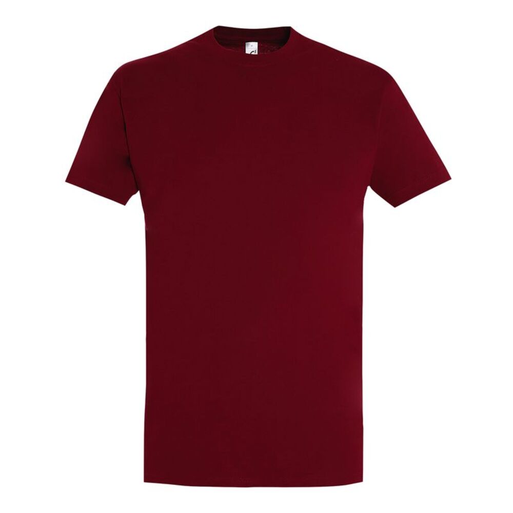 SOLS Mens Imperial Heavyweight Short Sleeve T-Shirt / Chilli Red